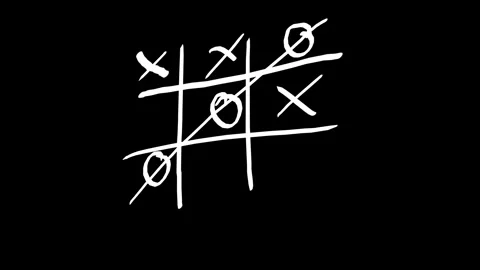 Hand drawn tic tac toe animation Stock Footage 296515753