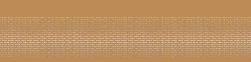 Hand drawn tiny broken horizontal stripe seamless border pattern. Modern lines Stock Illustration