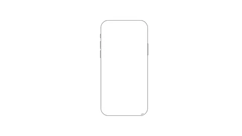 Hand drawn touch screen smart phone animation Stock Footage 111726398