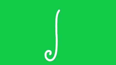 Hand Drawn Treble Clef Musical Note 2D Animation on Green Screen Vídeo Stock 336578902