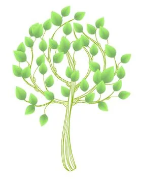 Hand - drawn tree Stock Illustration