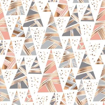 Hand drawn triangle Christmas tree pattern 스톡 일러스트
