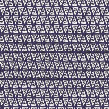 Hand drawn triangle Geometric Seamless Pattern. イラスト素材