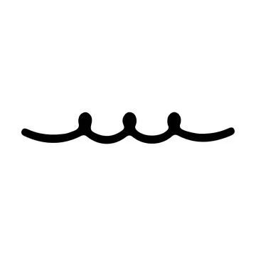 Hand drawn triple loop divider vector illustration for creative layouts and.. Ilustração Stock