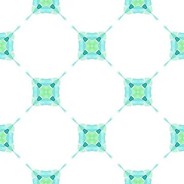 Hand drawn tropical seamless border.  Green 스톡 일러스트