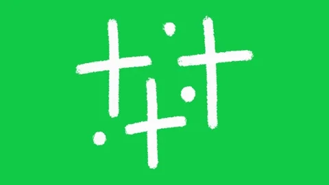 Hand Drawn Twinkling Star Sparkle Pack 2D Animation on Green Screen Vidéo 336578800