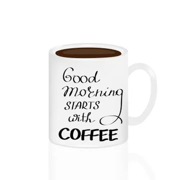 Hand drawn typography poster. Stock Illustration