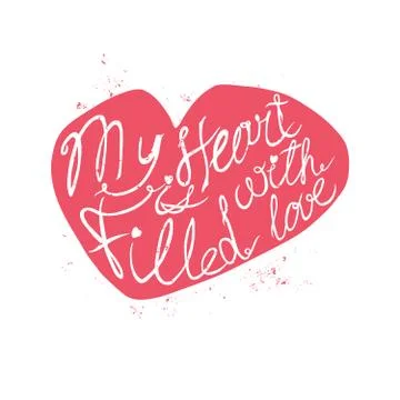 Hand drawn typography poster. Ilustración de archivo