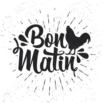 Hand drawn typography poster. Stock Illustration