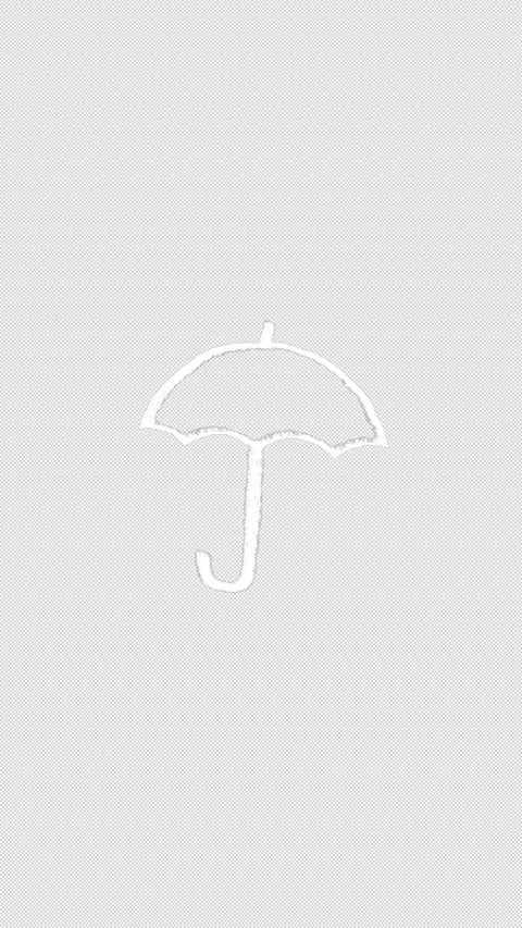 Hand Drawn Umbrella Doodle Animation on Transparent Background Stock Footage 340598469