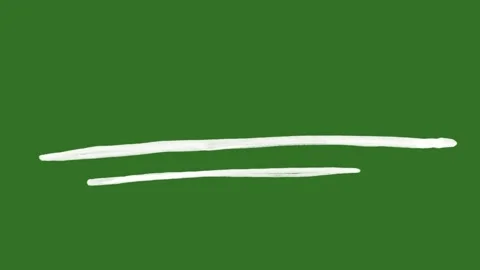 Hand Drawn Underline Highlight Line Animation | 2D Hand Drawn Marker Underline Stock-Footage 328988988