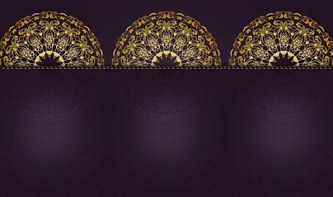 Hand drawn unique gradient creative luxury golden colors mandala background Stock Illustration