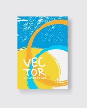 Hand Drawn Universal Card. Design for Flyers, Placards, Posters, Invitations, Stock Illustration
