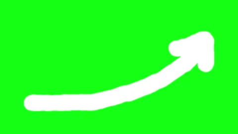 Hand Drawn Upward Pointing Arrow. Stock Footage 220565082
