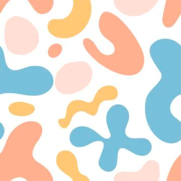 Hand drawn various shapes. Abstract contemporary modern trendy vector illustr Illustrazione stock