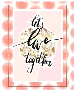 Hand drawn vector abstract artistic textured poster with ink handwritten modern Stock Illustration