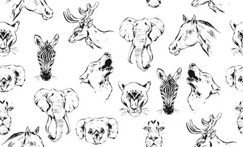 Hand drawn vector abstract artistic ink textured graphic sketch drawing Stock Illustration