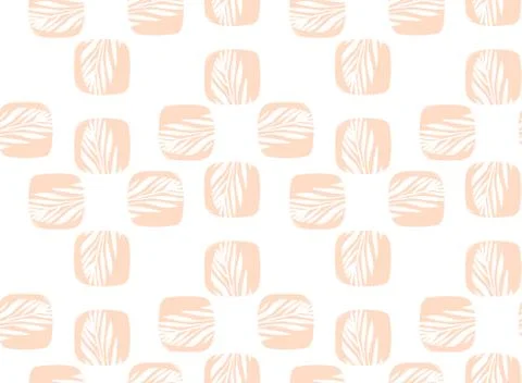 Hand drawn vector abstract cartoon simple minimalistic unusual seamless pattern Stock Illustration