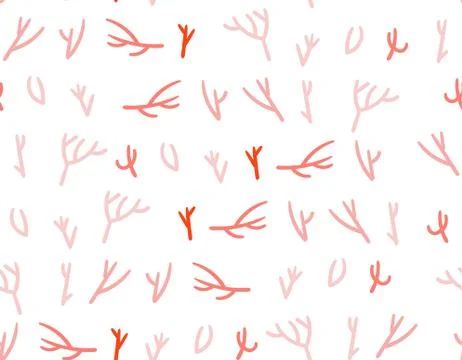 Hand drawn vector abstract cartoon graphic summer time underwater seamless Stock Illustration