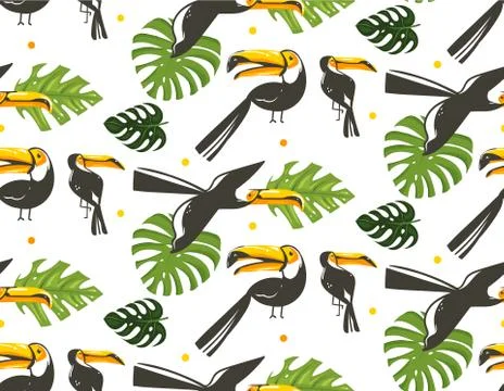 Hand drawn vector abstract cartoon summer time graphic illustrations artistic Stock-Illustration