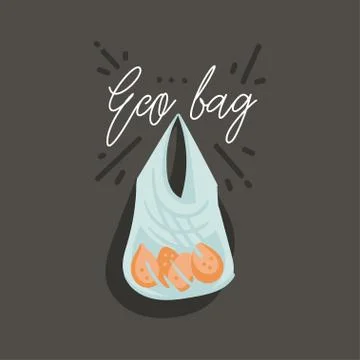 Hand drawn vector abstract cartoon modern graphic illustrations art card with No イラスト素材