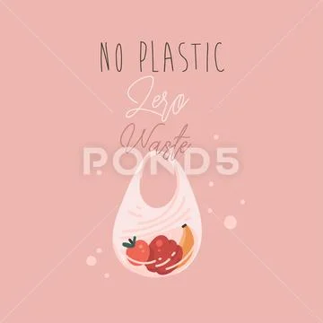 Hand drawn vector abstract cartoon modern graphic illustrations art card with No Stock Illustration