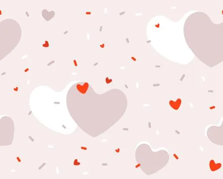 Hand drawn vector abstract cartoon modern graphic Happy Valentines day concept Stock Illustration