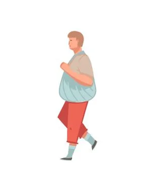 Hand drawn vector abstract cartoon graphic illustrations art with walkin person イラスト素材