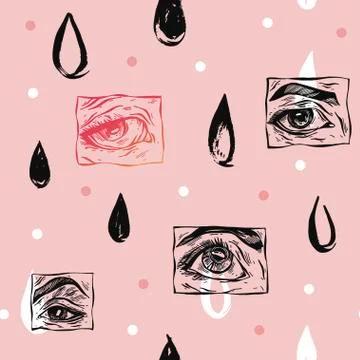 Hand drawn vector abstract flat stock graphic icon illustration sketch seamless Stock Illustration