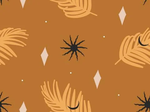 Hand drawn vector abstract flat stock graphic icon illustrations seamless Stock Illustration