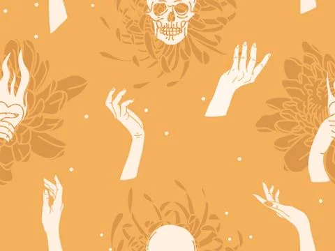 Hand drawn vector abstract flat stock graphic icon illustration sketch seamless Stock Illustration