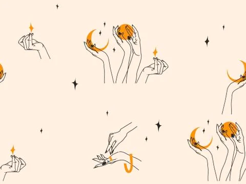 Hand drawn vector abstract flat stock graphic icon illustration sketch seamless イラスト素材