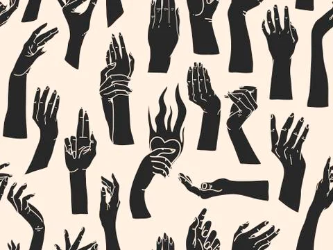 Hand drawn vector abstract flat stock graphic icon illustration sketch seamless 库存插图