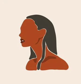 Hand drawn vector abstract flat graphic contemporary aesthetic fashion Stock Illustration
