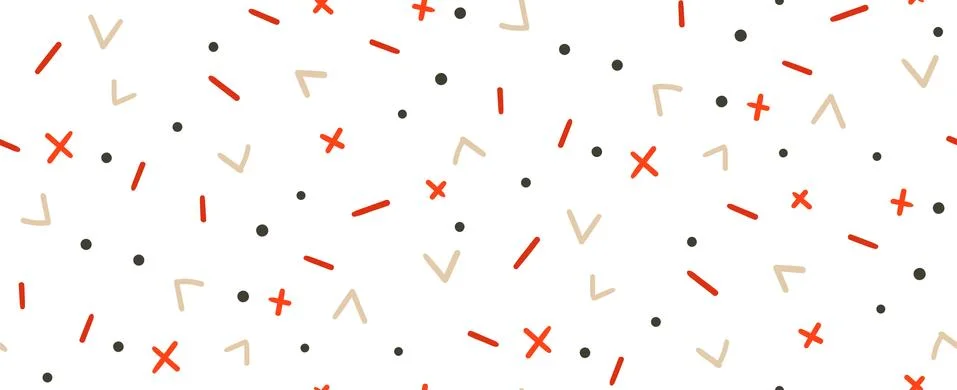 Hand drawn vector abstract fun Merry Christmas time simple seamless pattern Stock Illustration