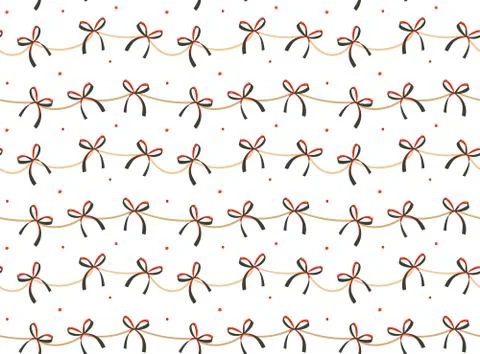 Hand drawn vector abstract fun Merry Christmas time cartoon rustic festive Illustrazione stock