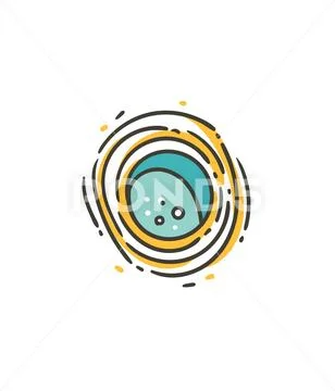 Hand drawn vector abstract graphic creative cartoon illustrations icon with Stock Illustration