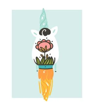 Hand drawn vector abstract graphic creative cartoon illustrations icon with Illustrazione stock