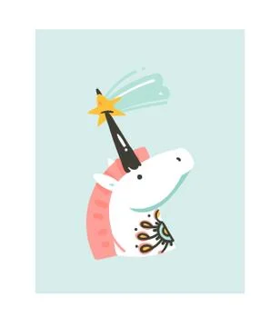 Hand drawn vector abstract graphic creative cartoon illustrations icon with Stock Illustration