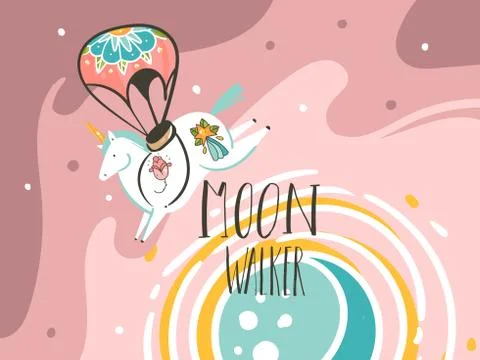 Hand drawn vector abstract graphic creative artistic cartoon illustrations Illustrazione stock