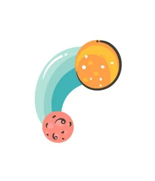 Hand drawn vector abstract graphic creative cartoon illustrations icon with 스톡 일러스트