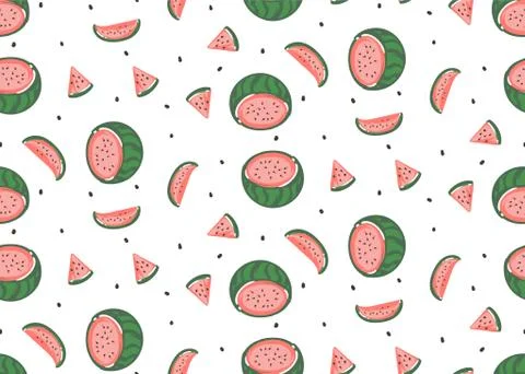 Hand drawn vector abstract graphic cartoon summer time flat illustrations Stock Illustration