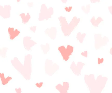 Hand drawn vector abstract greeting happy Valentines day. Illustrations Illustrazione stock