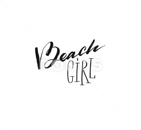 Hand drawn vector abstract ink shabby graphic handwritten calligraphy phase text Stock Illustration