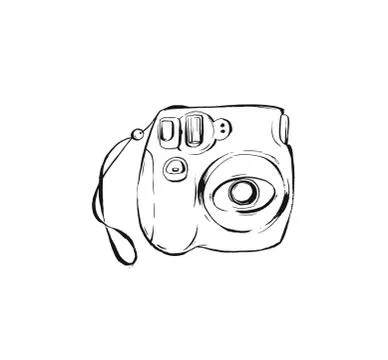 Hand drawn vector abstract ink drawing graphic sketch illustration icon with Stock Illustration