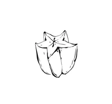 Hand drawn vector abstract ink drawing graphic sketch illustration icon with Stock Illustration