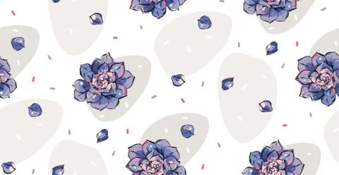 Hand drawn vector abstract ink graphic brush textured sketch drawing seamless Stock Illustration