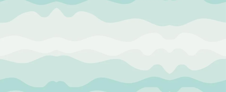 Hand drawn vector abstract minimalistic seamless pattern with ocean and sea Stock Illustration