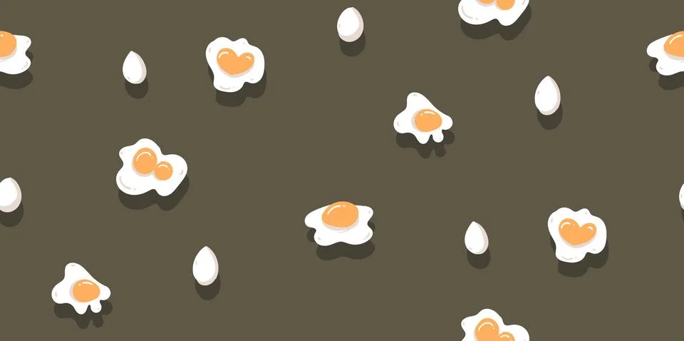 Hand drawn vector abstract modern cartoon cooking time fun illustrations icons Stock Illustration