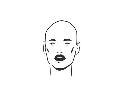 Hand drawn vector abstract outline,graphic,line art magic beautiful woman witch Illustrazione stock